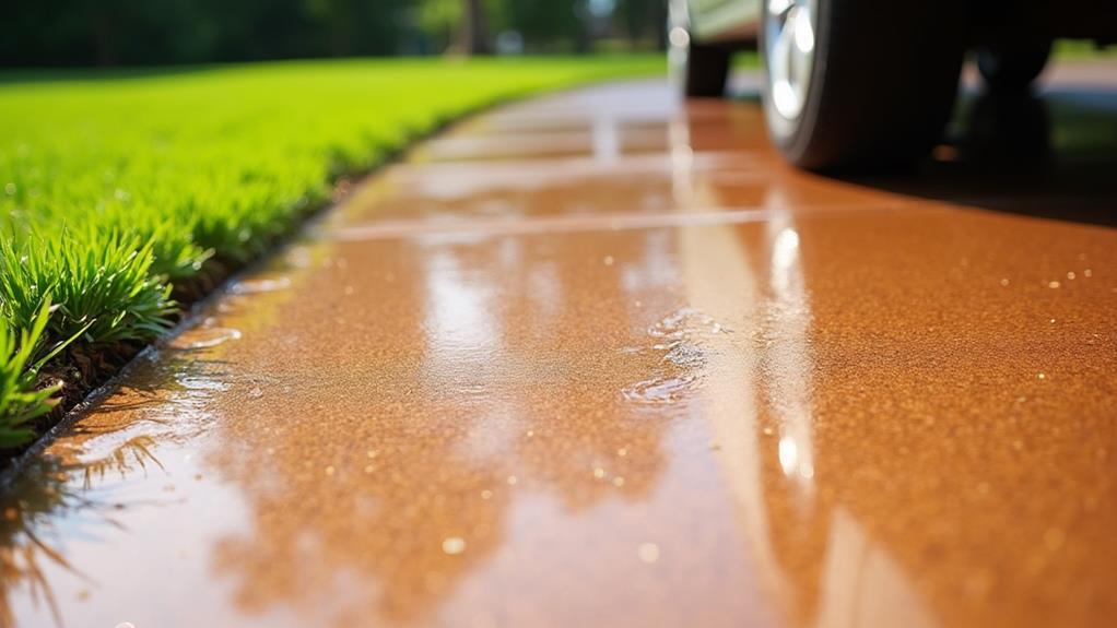 smooth durable surface driveway