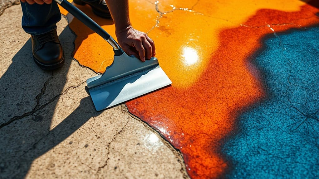 applying resin coating technique