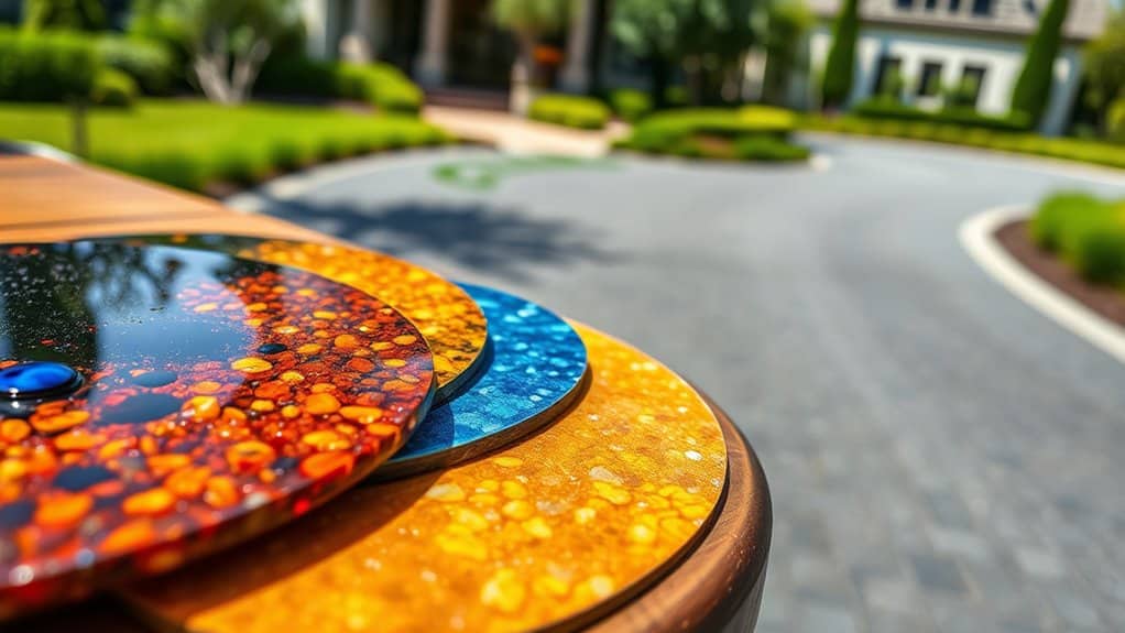 selecting driveway resin color