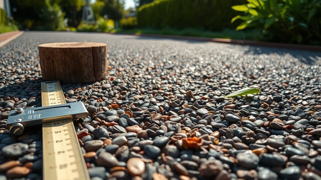 minimum depth for driveways
