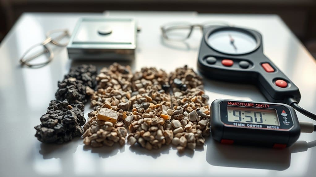 moisture analysis in resin