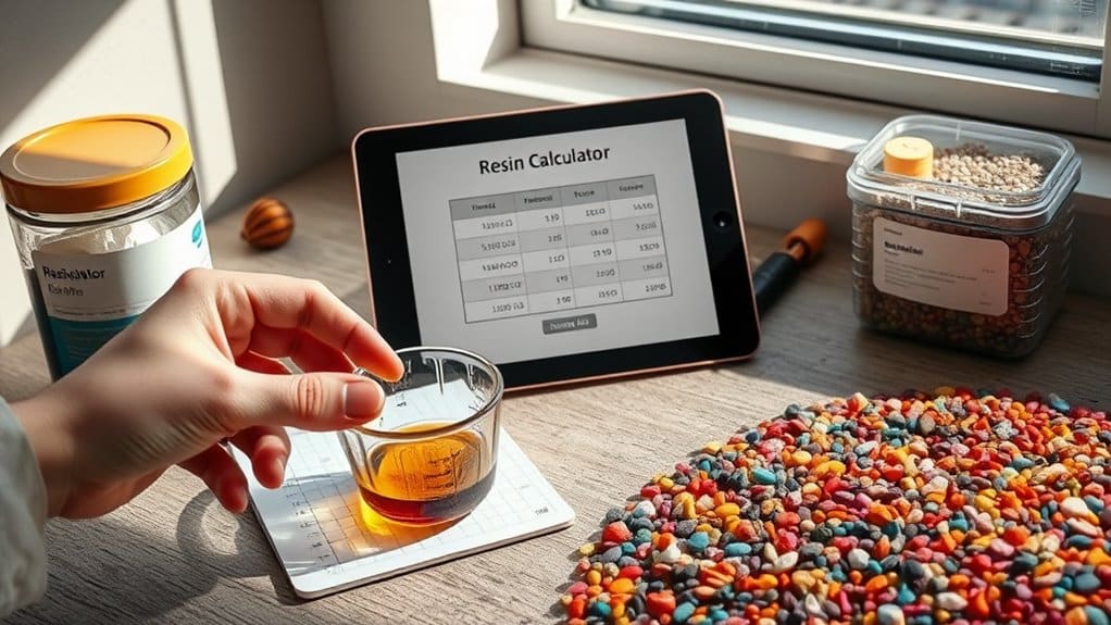 resin quantity calculation tools