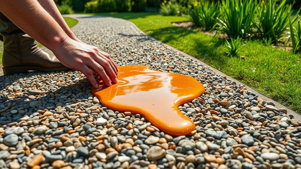 efficient resin bound gravel installation
