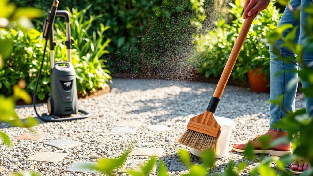 regular resin patio maintenance