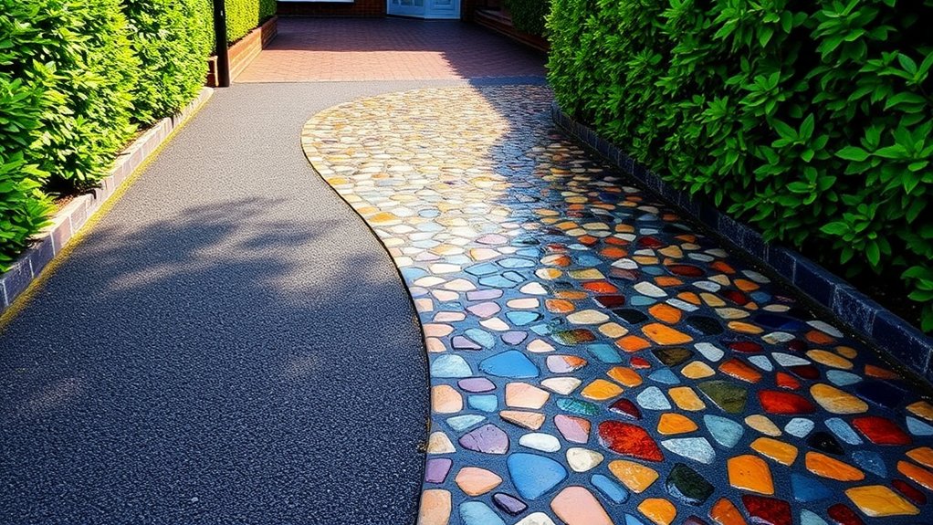 customizable resin driveway aesthetics