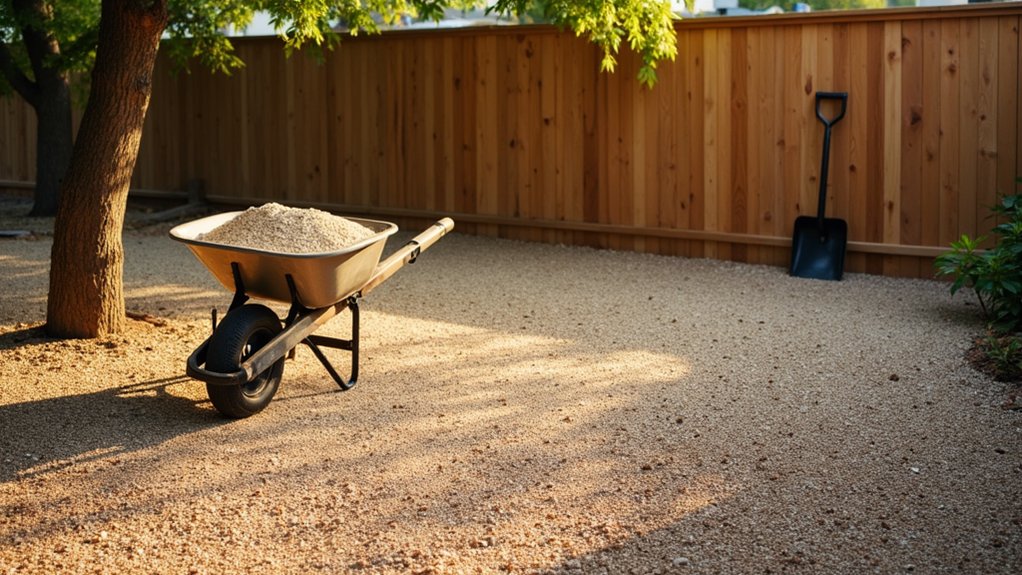 preparing resin bound gravel base