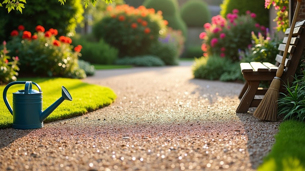 resin bound gravel driveway care