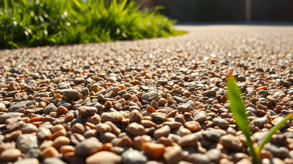 aggregate selection impacts drainage