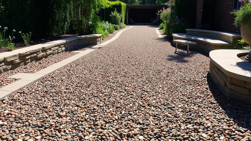 customizable outdoor gravel surfaces
