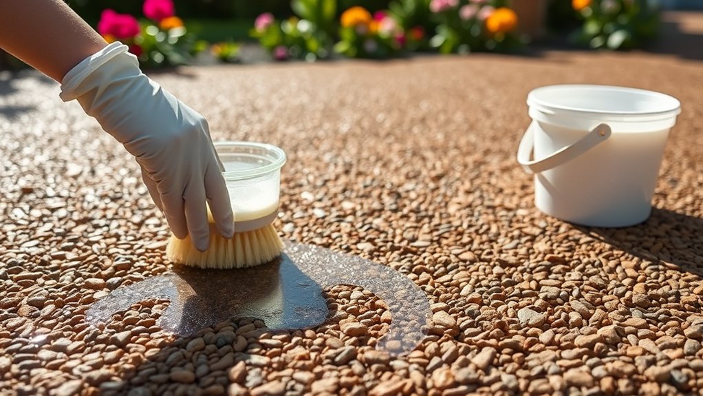 regular resin gravel maintenance