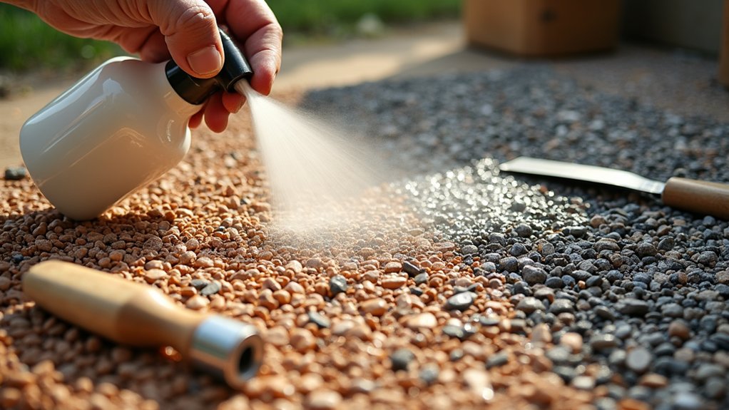repairing resin bound gravel discoloration
