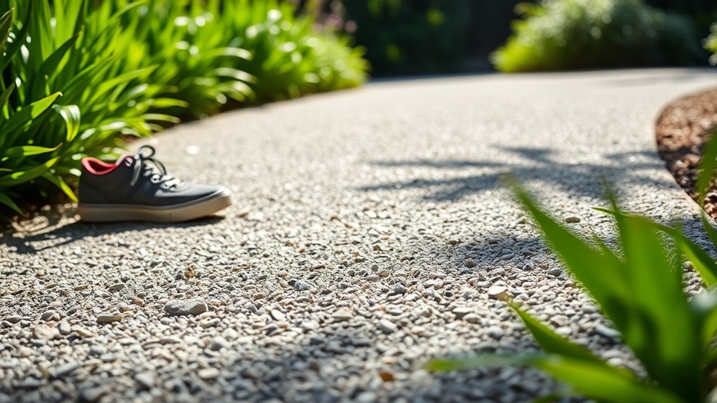 stable resin bound walkway installation