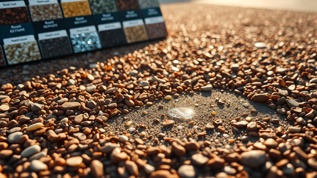 uv resistant resin and aggregates