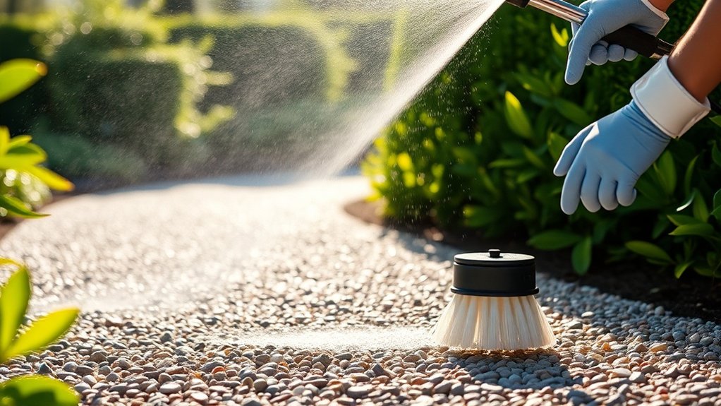 low pressure driveway cleaning techniques