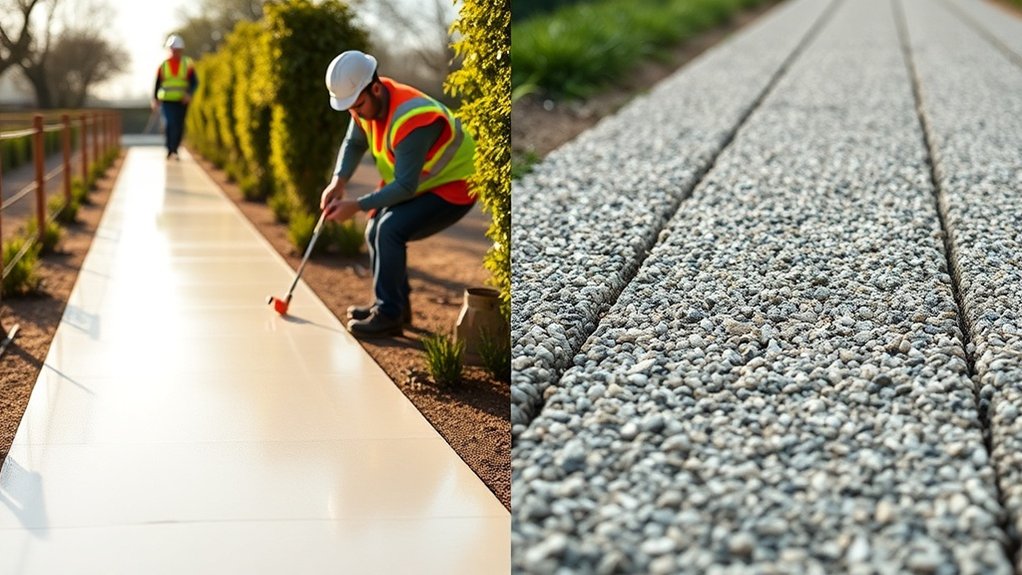 professional resin surface installation