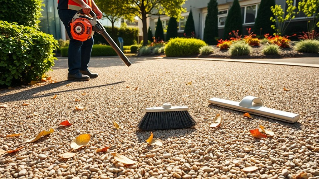 regular gravel cleaning maintenance