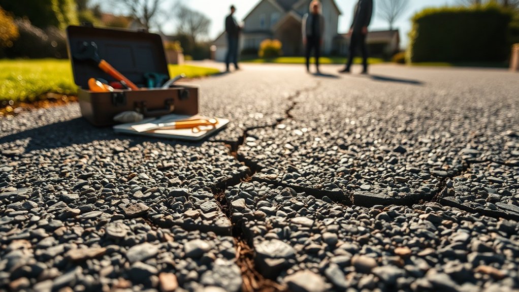 seek professional driveway repairs