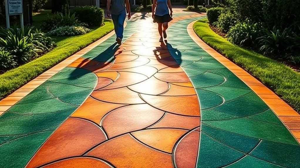 customizable resin bound pathways