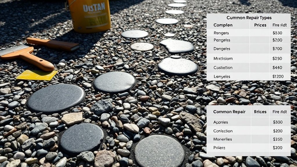 driveway repair cost estimates