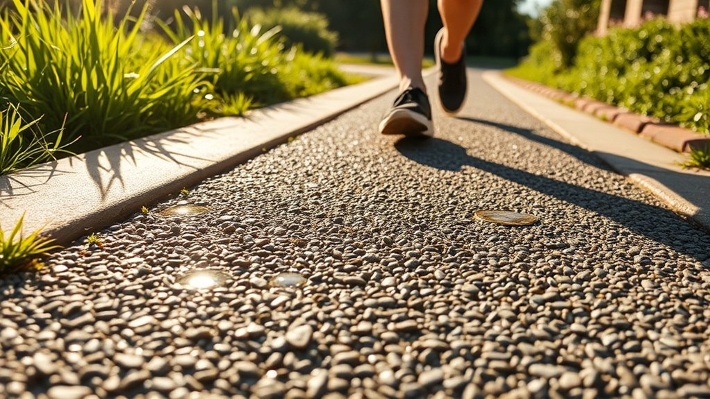 permeable resin bound walkways