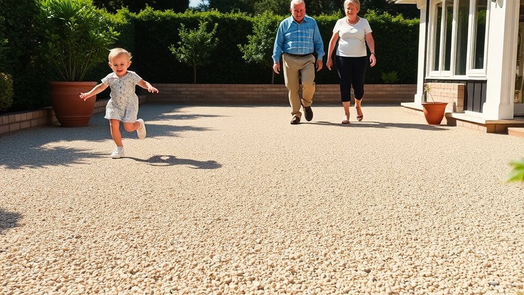safe slip resistant outdoor surface