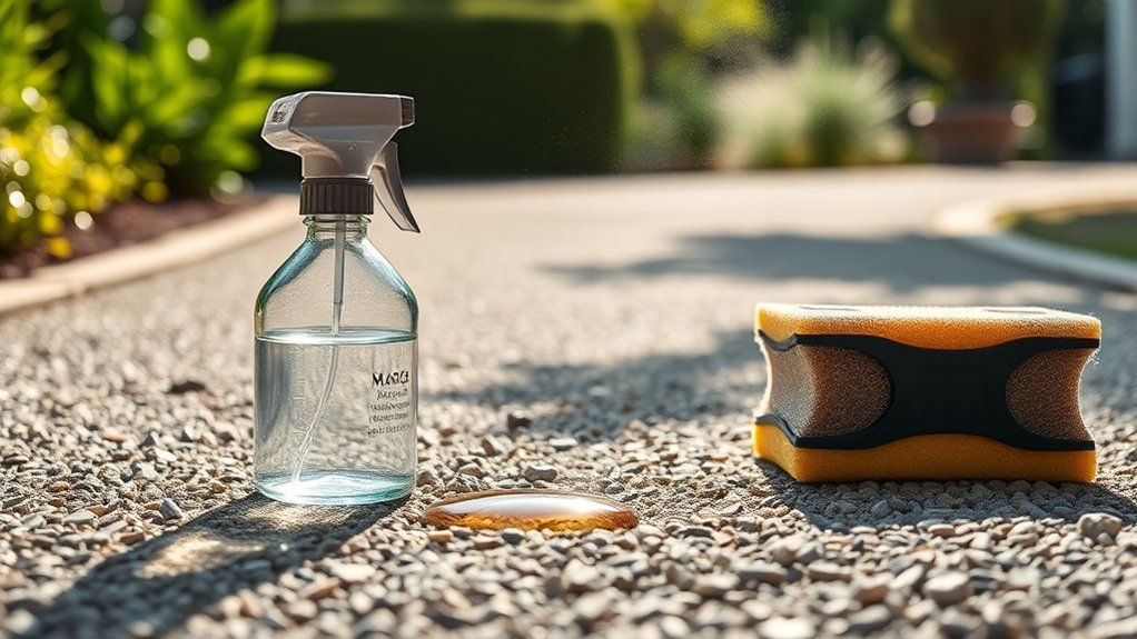 stain removal for resin bound gravel
