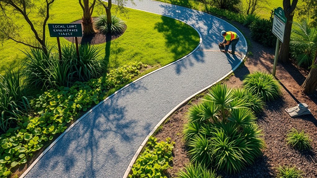 sustainable resin bound gravel installation