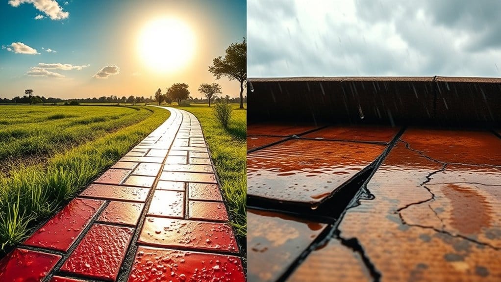 weather impacts surface fading