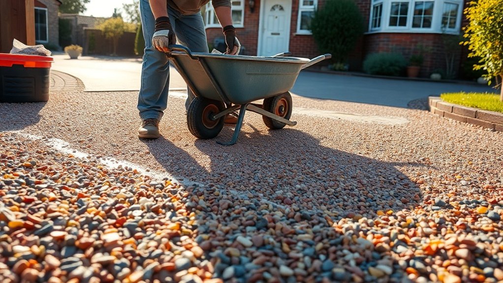 budget friendly resin driveway installation