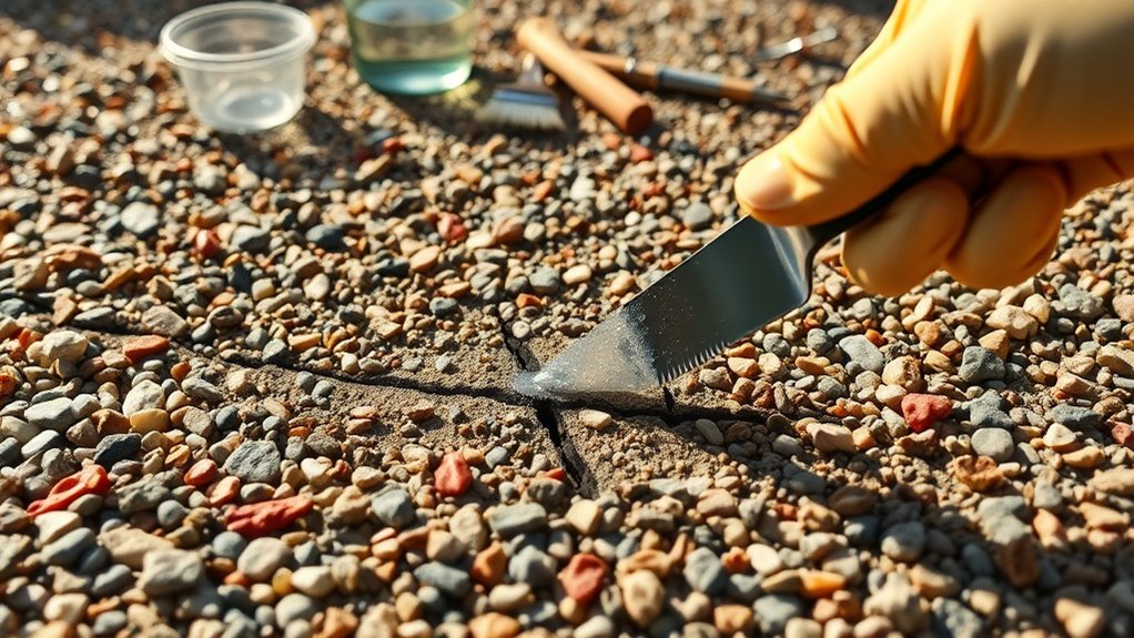 effective gravel crack repair