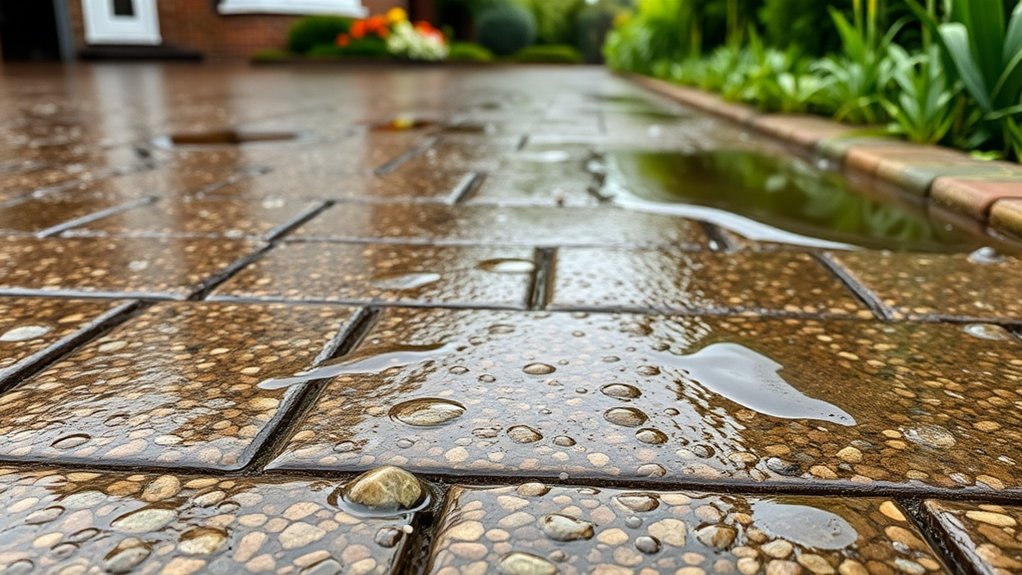 porous surface for drainage