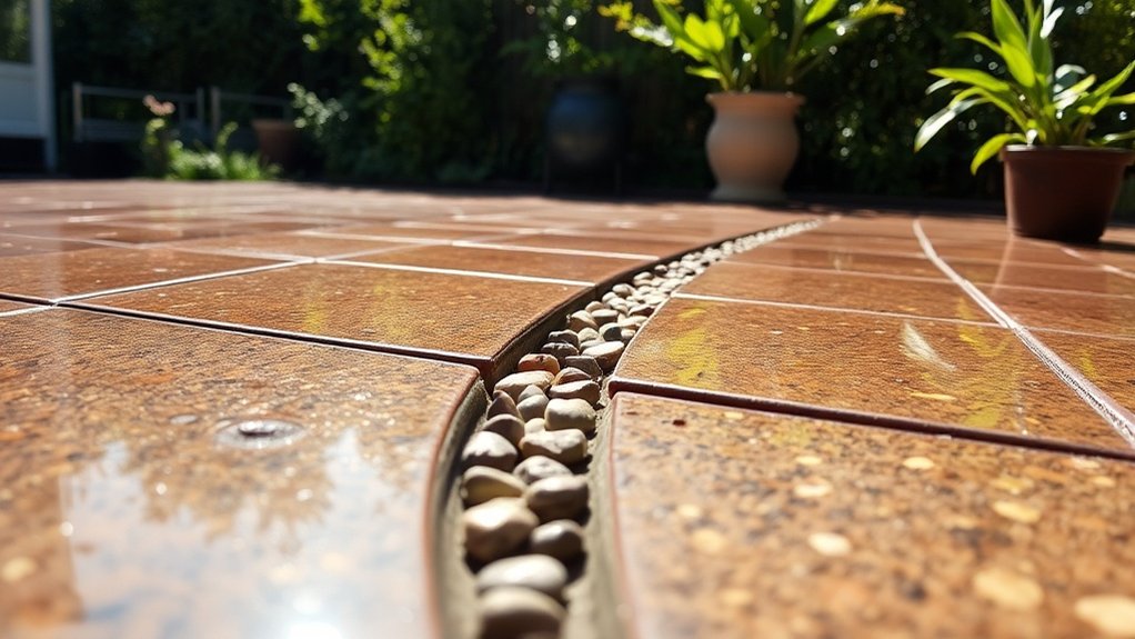 proper drainage for patios