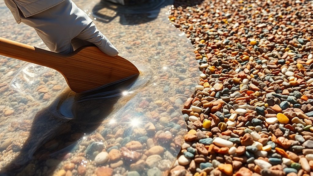 proper resin aggregate mixing