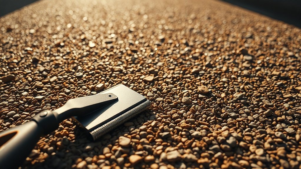 regular gravel surface cleaning