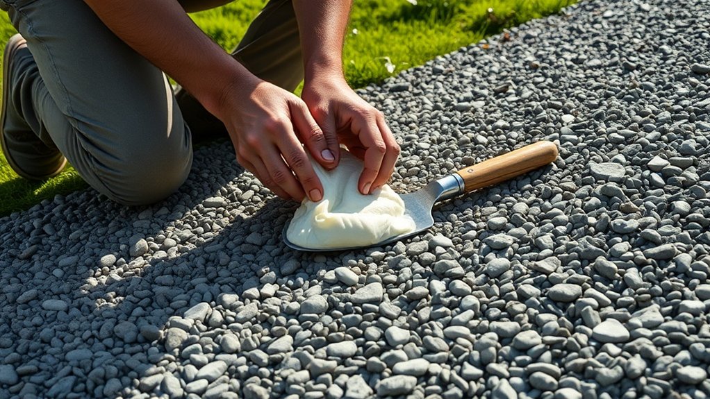 repair loose stones promptly