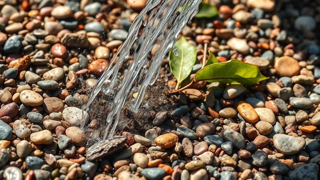 resin bound gravel dirt accumulation