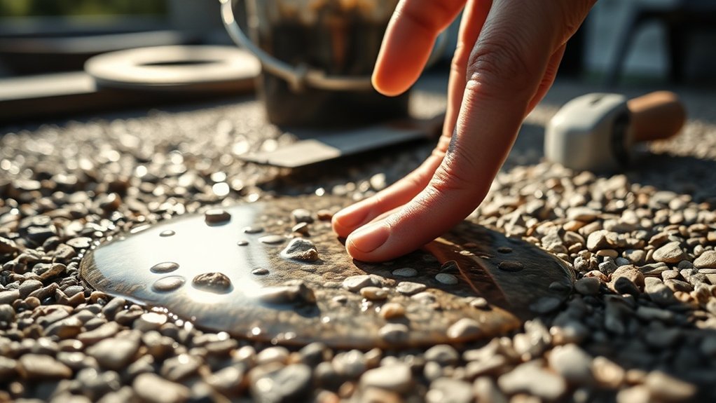 resin bound gravel setting issues