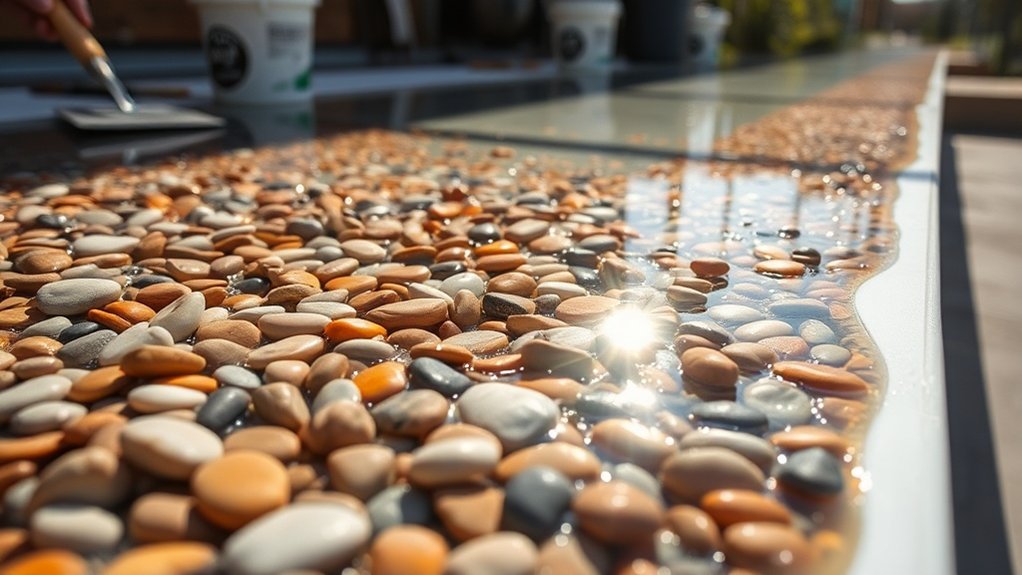 resin bound gravel slope installation