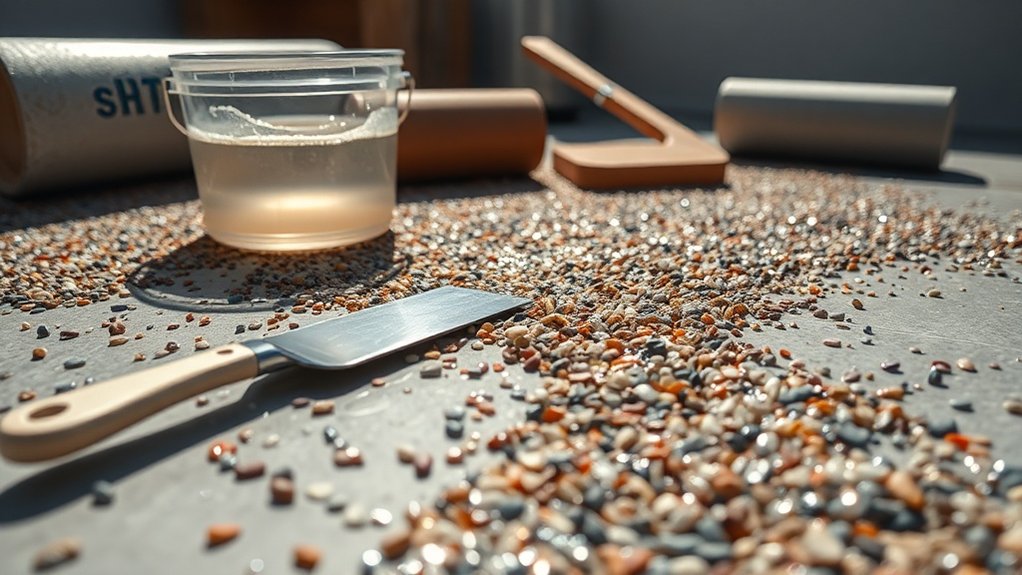 trowel application for smoothness