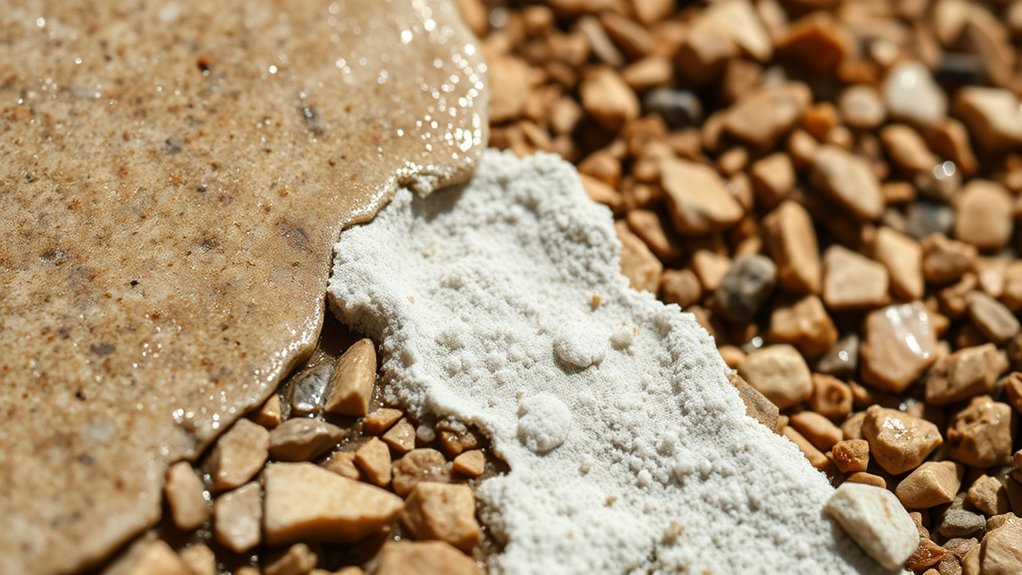 efflorescence on resin bound gravel