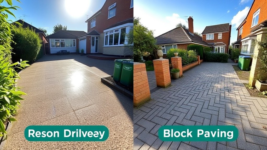 resin vs block paving
